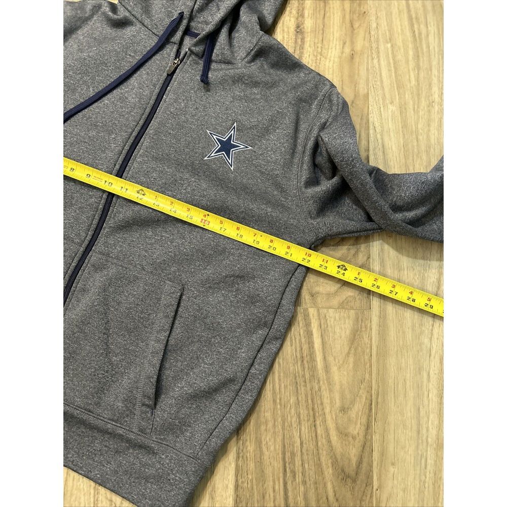 Dallas Cowboys NFL Pro Line Heavy Fleece Lined Blue Hoodie Men's M - Picture 4 of 8